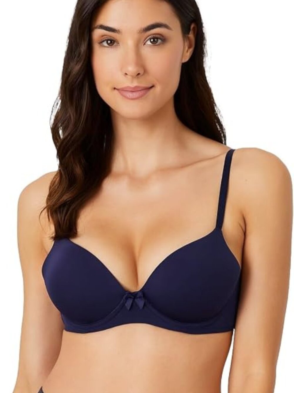NWT Emily Johnson Navy Blue Padded Underwire Bra Size 34C